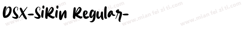 DSX-SiRin Regular字体转换
